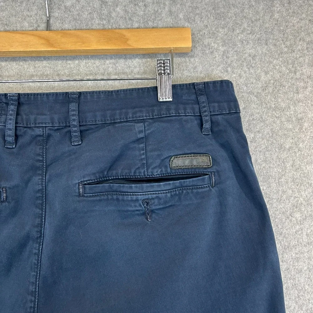 AG Adriano Goldschmied Navy Blue Chino‎ Shorts Slim Golf Summer Mens 34 x 8
